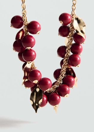 Mango Collana catena perline oro - Donna - Taglia unica - MANGO