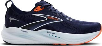 Brooks Mens Glycerin 22 Shoes In Peacoat/blue Ribbon/orange