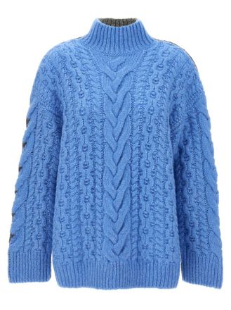 Stella McCartney Light Blue High Neck Sweater