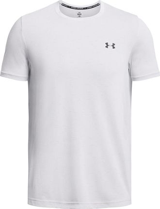 Under Armour Mens Tech Vent Geode Short Sleeve T-Shirt Top White/Black XL