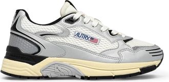 Autry Low-Top Reflective Silver Sneakers with Cushioned Sole