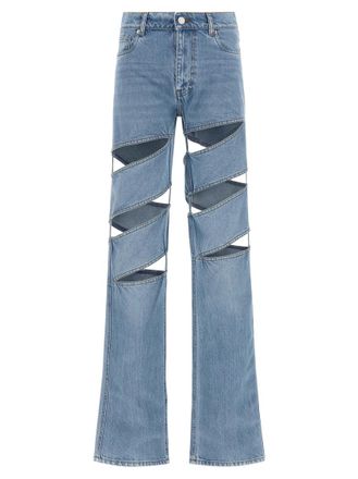 Coperni Light Blue Spiral jeans