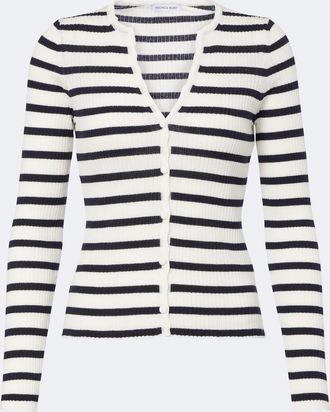 Veronica Beard Anwin striped wool cardigan