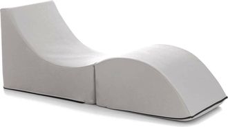 Talamo Italia Camas plegables en cuero ecológico blanco 130x50 cm