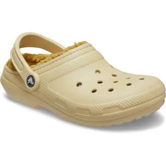 Crocs Classic Lined Thermoplastic Mens Sesame Clogs - Beige Resin - Size UK 11