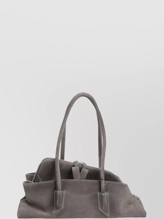 The Attico small leather shoulder bag with suede finish