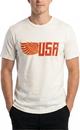 Kinetix Usa Organic Graphic Tee In Snow White