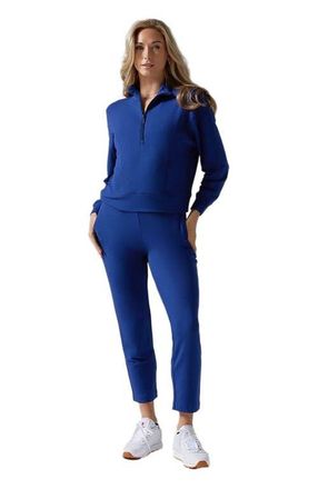 Tavi 3/4 Zip Cozy Fleece Pullover in Deep Navy at Nordstrom, Size X-Small