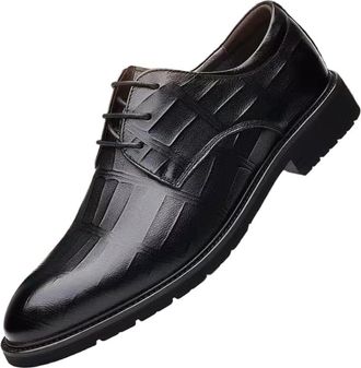 Generic Mens Oxford Dress Shoes Breathable PU Leather Business Style Youth Trend Look British Inspired Comfortable Fit Ideal for Office Formal Events or Daily