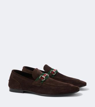 Gucci Gucci Como Horsebit suede loafers