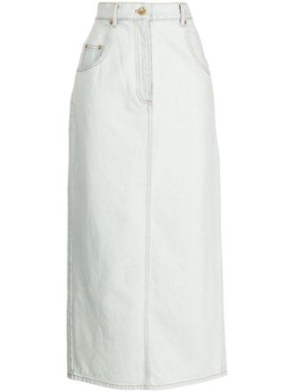 Nina Ricci denim midi skirt - Blue