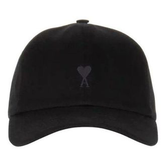 Ami SS26 Ami De Coeur Cotton Gabardine Cap Black UCP265-AW0041-001