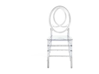 VENTE-UNIQUE.COM Set de 2 sillas pl&aacute;stico transparente