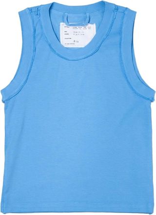 Camiel Fortgens Top smanicato con scollo rotondo - Blu