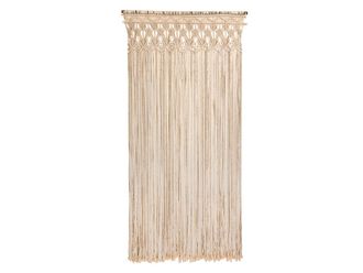 MOREL Cortina De Puerta Bohemia Color Crudo 90x200cm - Morel