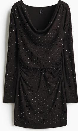 H&M Minikleid mit Verzierungen - Schwarz