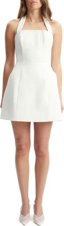 Bardot Nevelle Hourglass Halter Minidress in Orchid White at Nordstrom, Size 12
