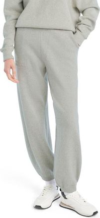 Favorite Daughter The Fatigue Sisters Barrel Leg Cotton & Cashmere Joggers in Heather Grey at Nordstrom, Size X-Small