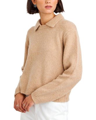 Bella Dahl Johnny Collar Wool & Cashmere-Blend Sweater