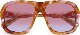 Chlo&eacute; CH0331S geometric sunglasses - Brown