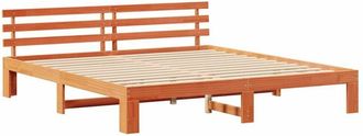 vidaXL Vidaxl - Estructura De Cama Marr&oacute;n 180 X 200 Cm Madera Maciza De Pino