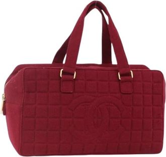 Chanel Pre-owned Handbags, female, Red, Size: ONE SIZE Pre-owned Vintage Hand Bag