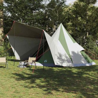 vidaXL Vidaxl Tienda Tipi Familiar Con Techo Verde Y Beige 510 X 690 X 330 Cm