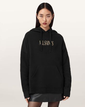 AllSaints Cotton Cora Etienne Oversized Hoodie, Size: XS