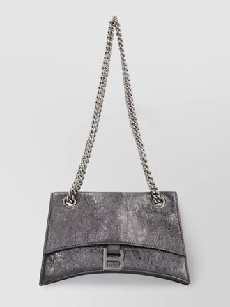 Balenciaga crush leather shoulder bag