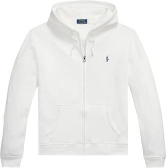 Polo Ralph Lauren Truien - Heren - Vesten met rits - Wit - L - Katoen - Hoodies & sweatvesten