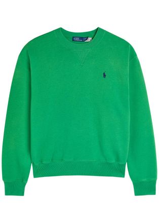 Polo Ralph Lauren Logo-embroidered Cotton Sweatshirt - Green - XL (UK16 / XL)