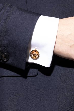 Versace Cufflinks, Mens, Gold