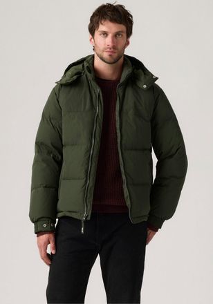 Levi's Steppjacke LEVIS ROCKRIDGE SHORT PUFFER, Herren, Gr. L, gr&uuml;n (duffel bag), Web, Obermaterial: 100% Polyamid, regular fit h&uuml;ftlang, Jacken Steppjacke, 