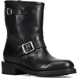 Frye Viv Short Engineer Boot in Black at Nordstrom, Size 9.5