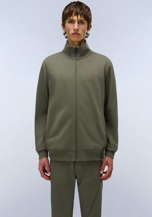 Napapijri Sweatjacke NAPAPIJRI BALIS FZ, Herren, Gr. XXL, tea leaf, Sweatware, Obermaterial: 80% Baumwolle, 20% Polyester, normal, B&uuml;ndchen, Sweatjacken Sweatja