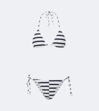 Jean Paul Gaultier Striped bikini