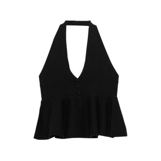 Gimaguas Sia Halterneck Peplum Top
