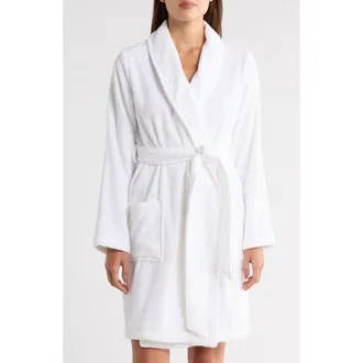 Nordstrom Rack Cotton Terry Robe in White at Nordstrom Rack, Size X-Small