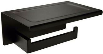 OEM Soporte Para Papel Higi&eacute;nico Y Tel&eacute;fono, Negro - Nara