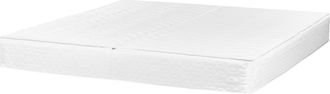 Beliani Beliani - Funda De Colch&oacute;n Para Cama De Agua De Algod&oacute;n Blanco 180 X 200 X 20 Cm Pure