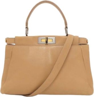 Fendi Pre-owned Handbags, female, Brown, Size: ONE SIZE Pre-owned Vintage Handbag