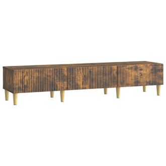 vidaXL Mueble De Tv Con Caj&oacute;n Roble Ahumado 147 X 34,5 X 30 Cm Vidaxl