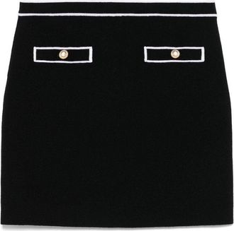 Alice & Olivia Cotton Mini Skirt