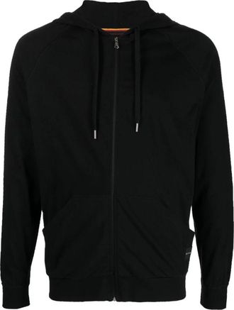 Paul Smith Cotton Jersey Zip Lounge Hoodie - Heren - Vesten met rits - Zwart - 2XL - Katoen - Hoodies & sweatvesten