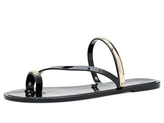 Nine West Seashell Womens Dress Sandals Black/Gold : 10 M, Synthetic