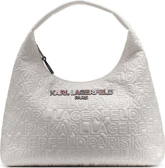 Karl Lagerfeld Voyage Hobo in White Multi at Nordstrom