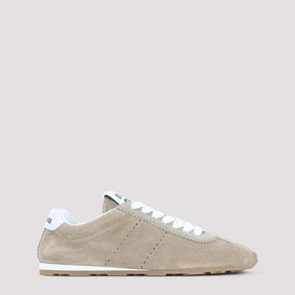 Miu Miu Beige Lace Up Sneakers