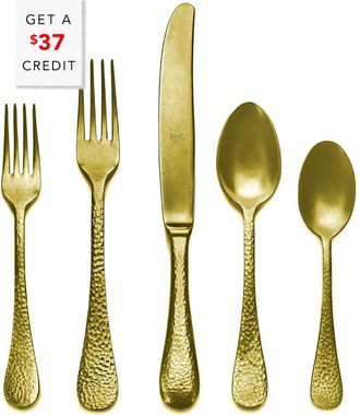 Mepra Oro 5Pc Flatware Set With $37 Credit