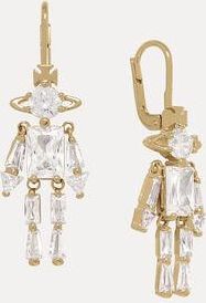 Vivienne Westwood Issa Earrings Gold Cubic Zirconia Women