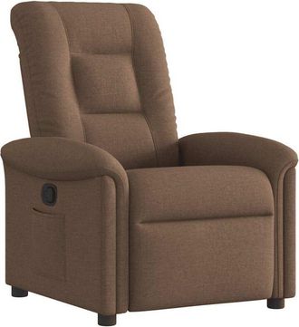 vidaXL Sill&oacute;n Reclinable De Tela Marr&oacute;n Vidaxl